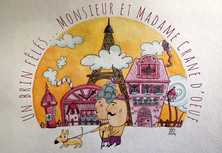 Illustration jeunesse - Un brin fêlés