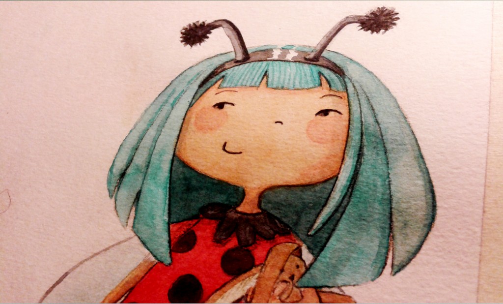 Illustration jeunesse Coccinelle aquarelle Illustration jeunesse Coccinelle aquarelle