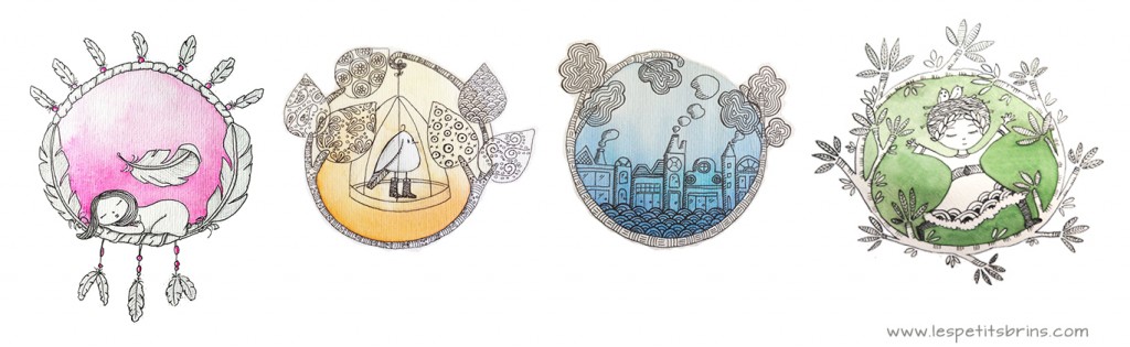 Illustration jeunesse 4 couleurs Illustration jeunesse 4 couleurs