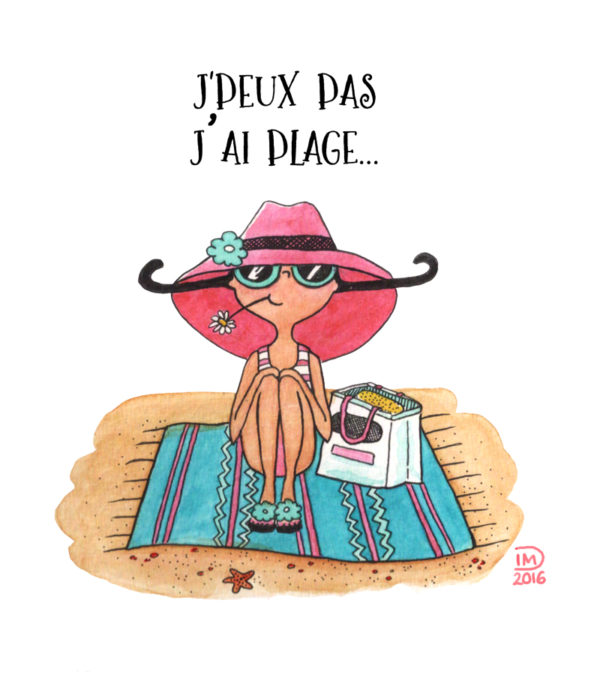 illustration Je peux pas... j'a plage
