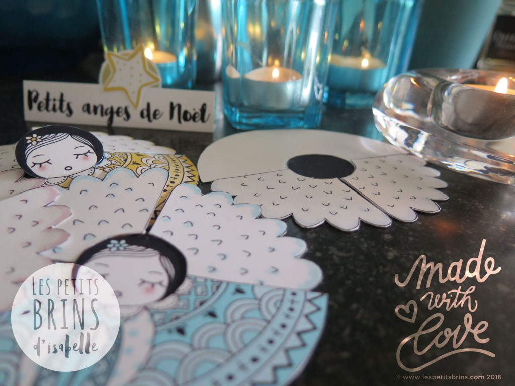 Anges de Noël en papier - Paper angel ornaments Anges de Noël en papier - Paper angel ornaments