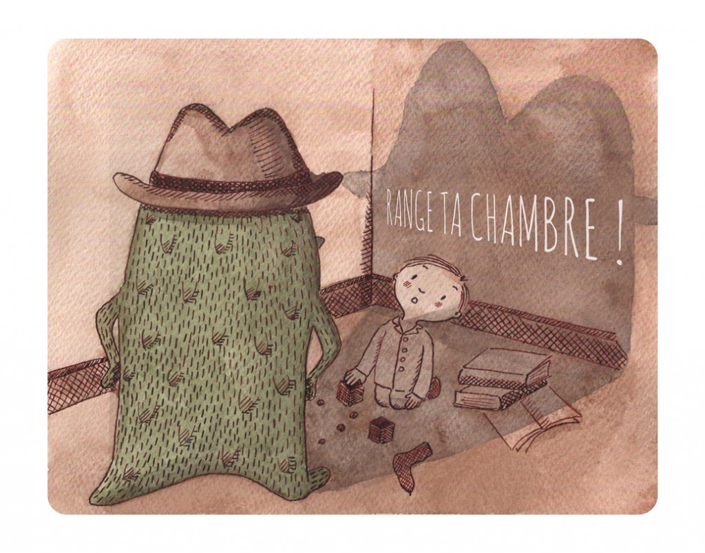 Illustration jeunesse – Range ta chambre !