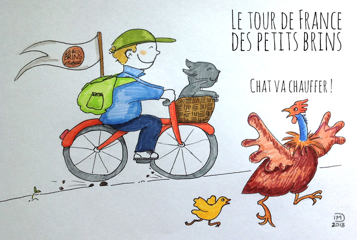 illustration le tour de France des petits brins