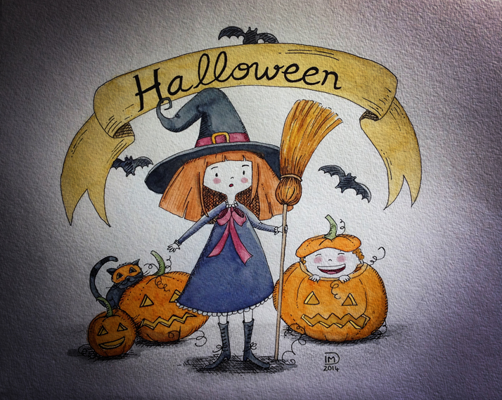Illustration jeunesse Halloween