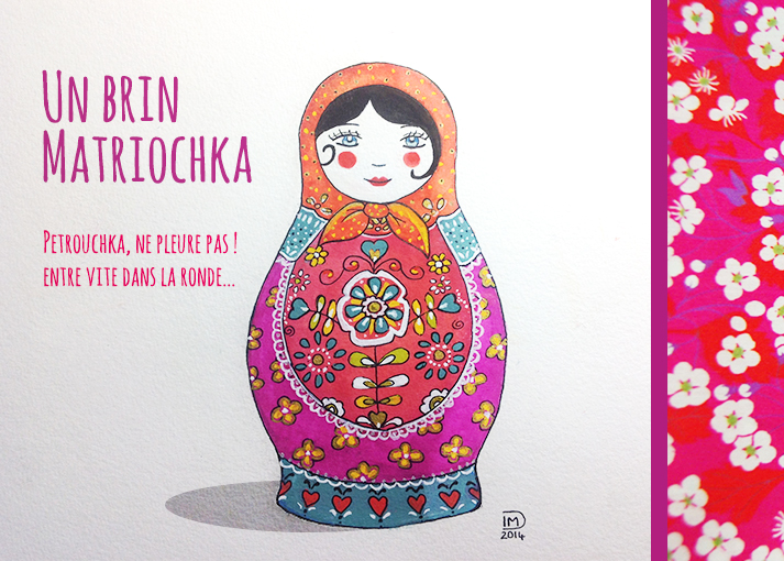 Illustration jeunesse - Un brin Matriochka