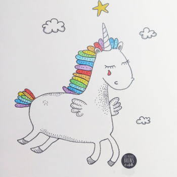 Licorne arc en ciel en mémoire des victimes d'Orlando