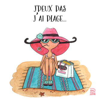 illustration Je peux pas... j'a plage