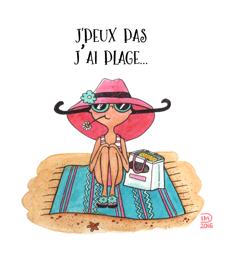illustration Je peux pas... j'a plage