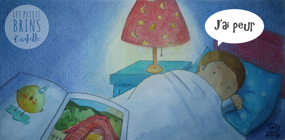 Illustration jeunesse Maman j'ai peur