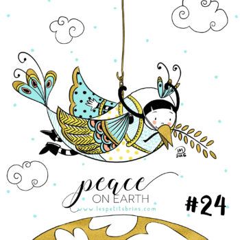 Illustration jeunesse Avent 2016 #24 - Paix
