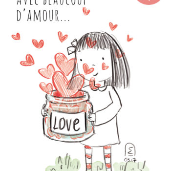 Illustration jeunesse, faire tout avec beaucoup d'amour