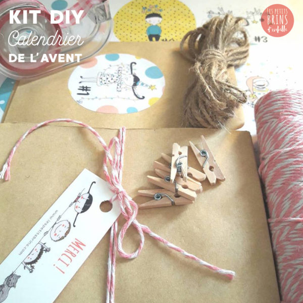 Kit calendrier de l'avent à fabriquer soi-même