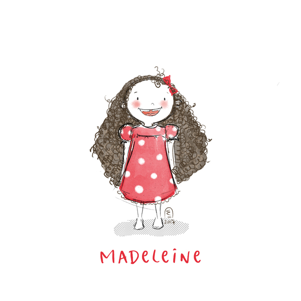 Illustration personnalisée portrait enfant