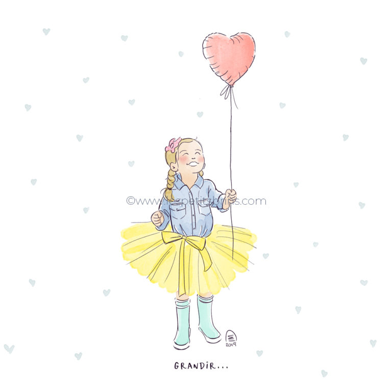 Illustration originale portrait enfant illustré