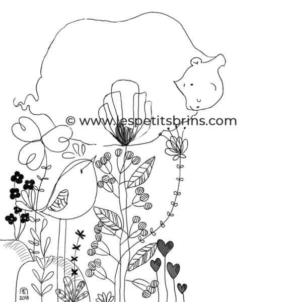 Illustration jeunesse doodle croquis