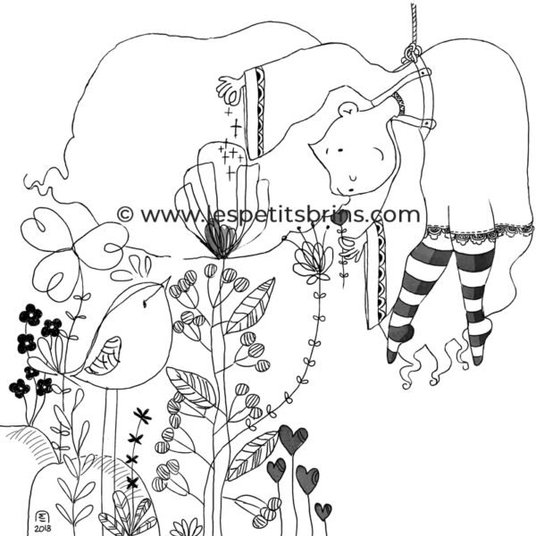 Illustration jeunesse doodle croquis