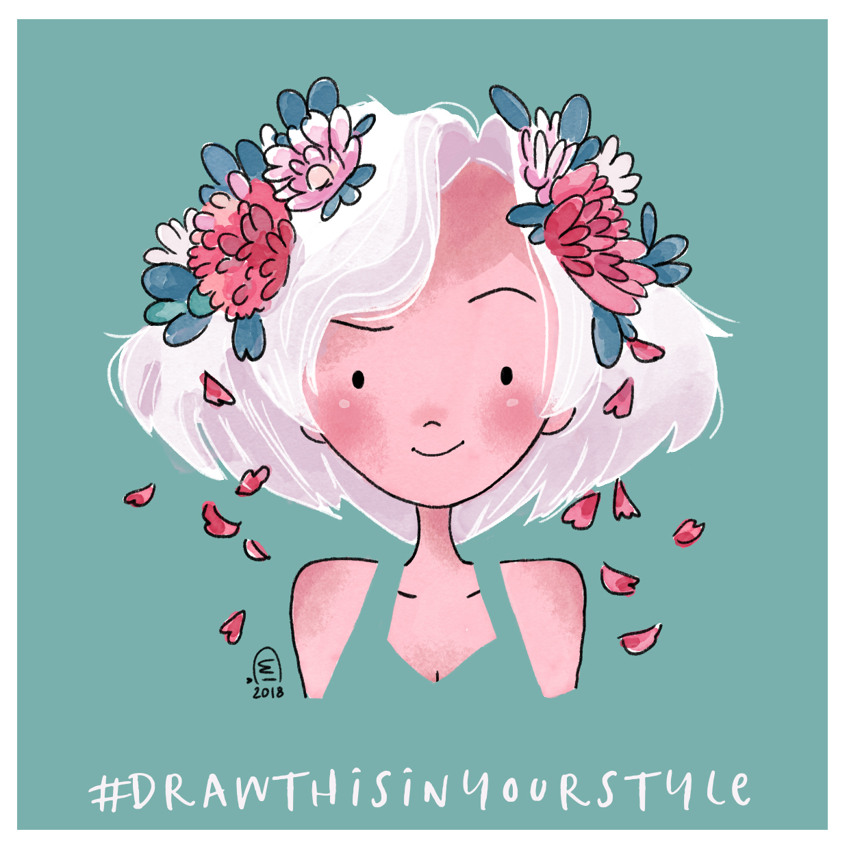 Draw this in your style 3 - Violet 1202 - Les Petits Brins d'Isabelle ...