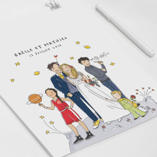 Illustration faire-part de mariage