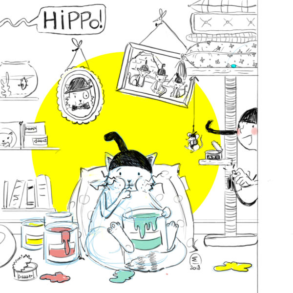 Illustration jeunesse voleur de couleurs