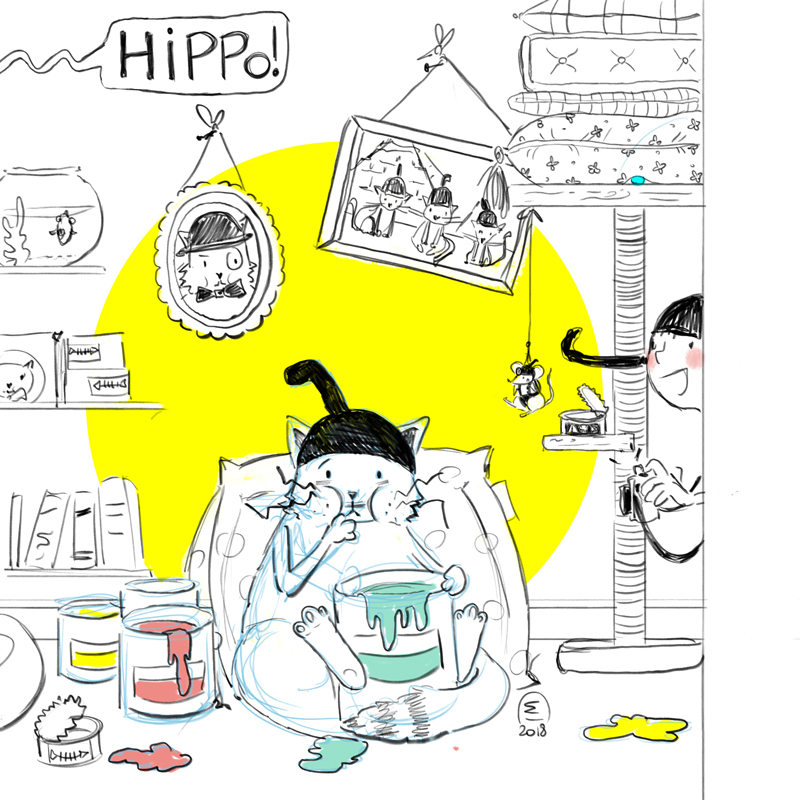 Illustration jeunesse voleur de couleurs