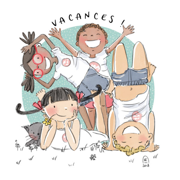 Illustration jeunesse Brins en vacances