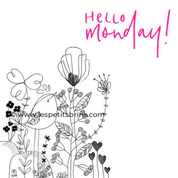 Illustration jeunesse doodle croquis oiseau