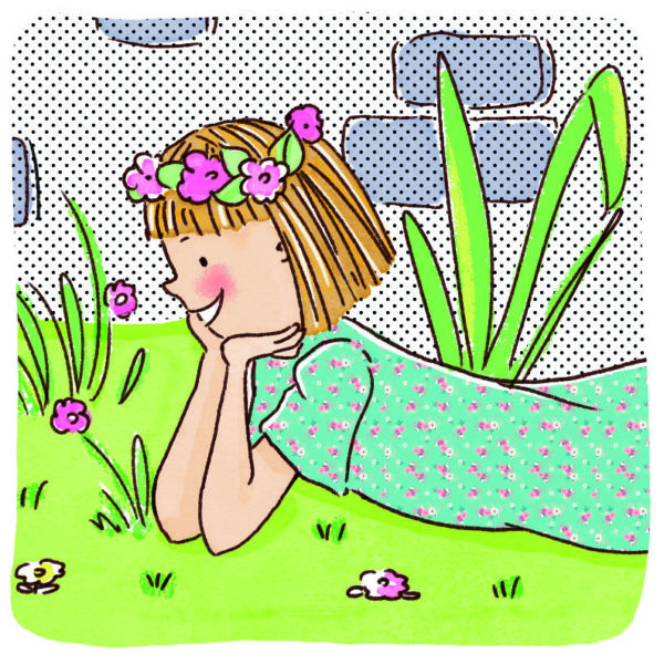 Illustration jeunesse été colonie Larousse