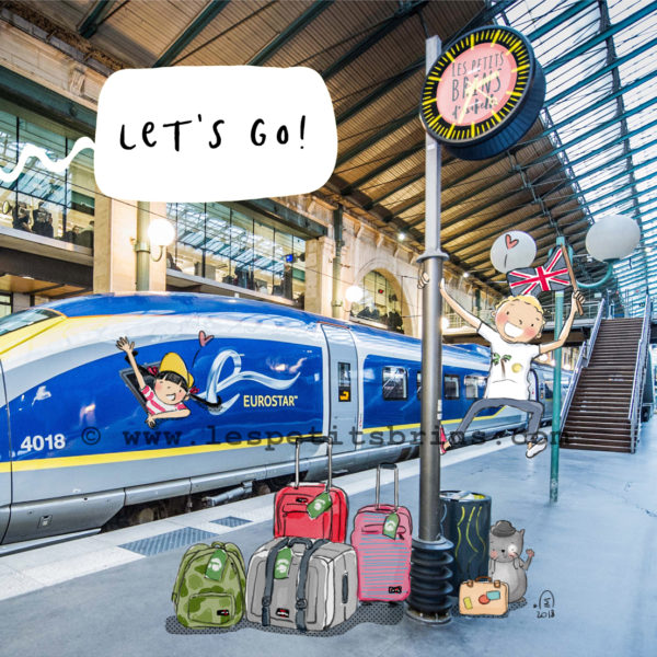 Illustration jeunesse Eurostar Let's go séjours linguistiques