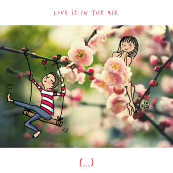 Illustration jeunesse Love is in the air - Isabelle Monnerot-Dumaine