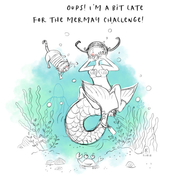 Illustration jeunesse Mermay challenge