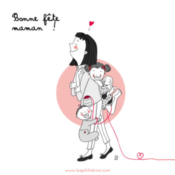 Portrait de famille maman enfants