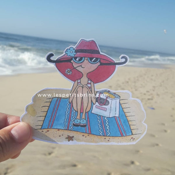 Illustration jeunesse plage Praia de Mira Portugal