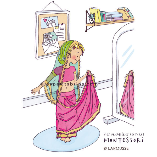 Illustration jeunesse Larousse L'invitée de Noël