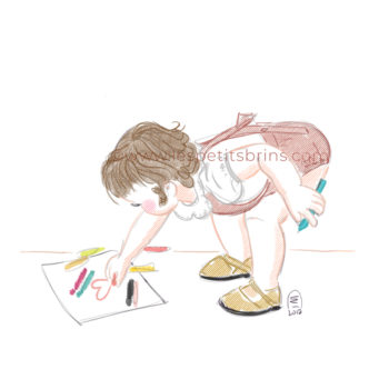 Portrait enfant illustré personnalisé