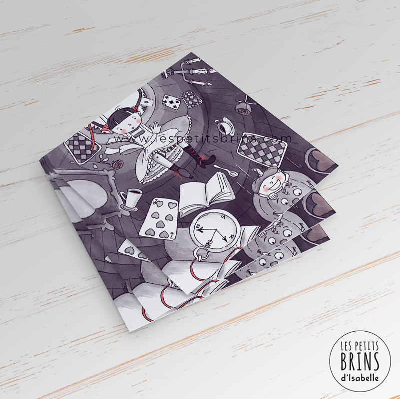Carte Postale Illustree Alice Au Pays Des Merveilles In Wonderland Les Petits Brins D Isabelle Illustrations Jeunesse Carte Postale Illustree Alice Au Pays Des Merveilles In Wonderland Les Petits Brins D Isabelle Illustrations Jeunesse