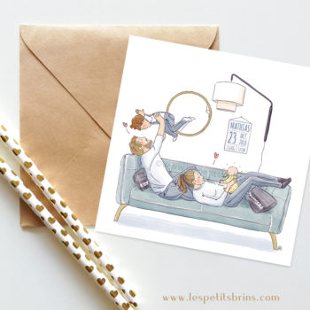 Faire part de naissance original et créatif - Illustré personnalisé