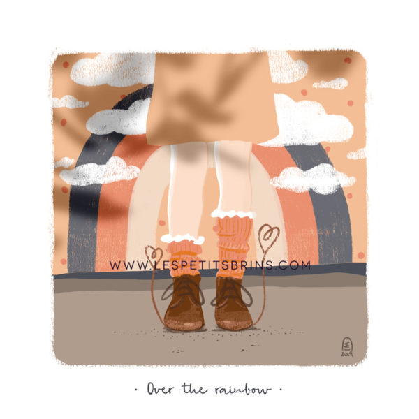 Illustration jeunesse Over the rainbow - Arc-en-ciel