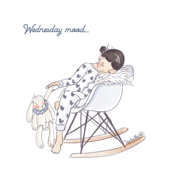 Illustration portrait d'enfant personnalisé - Rocking Chair