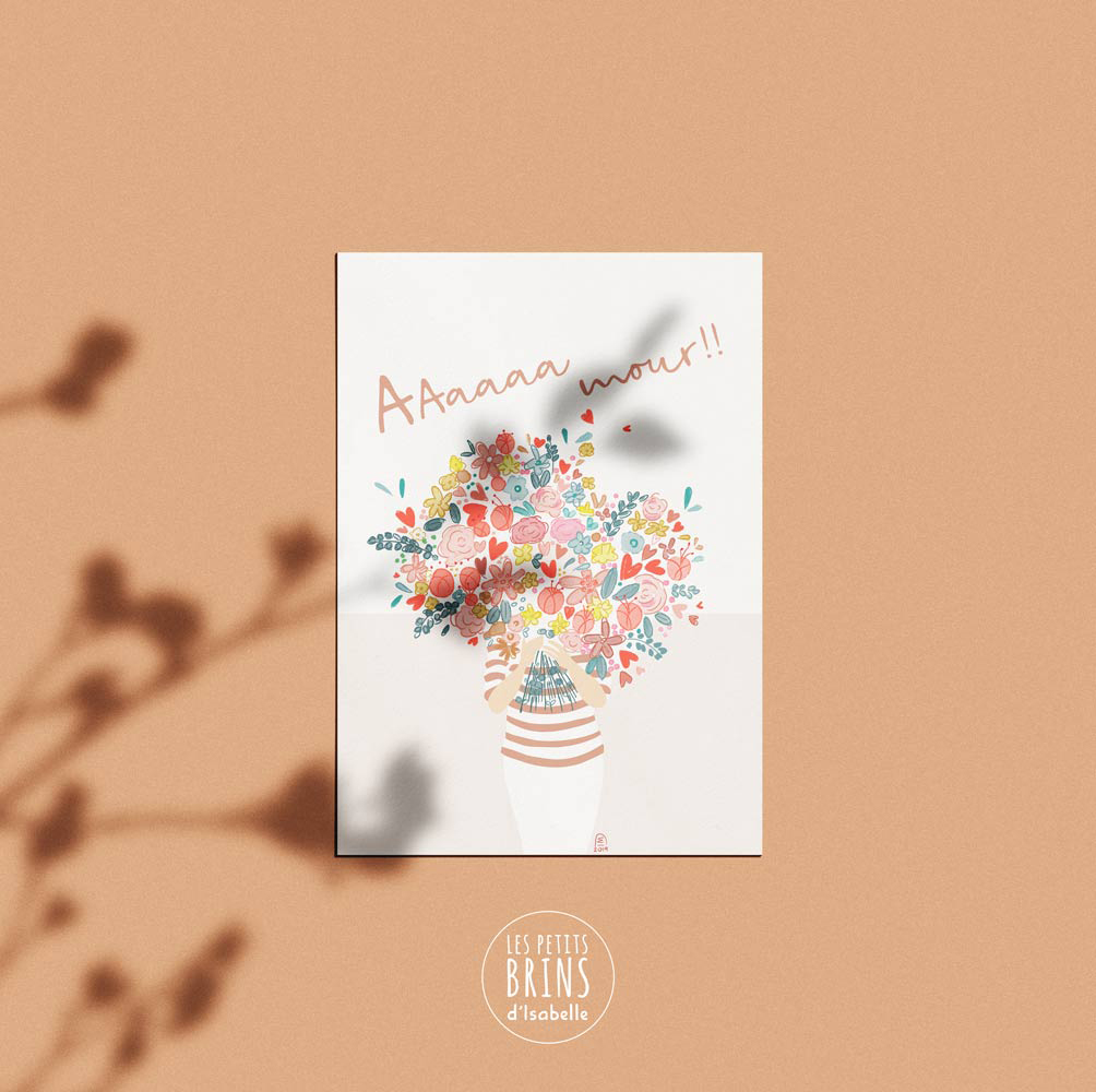 Bonne Fete Maman Illustration Et Carte Les Petits Brins D Isabelle Illustrations Jeunesse