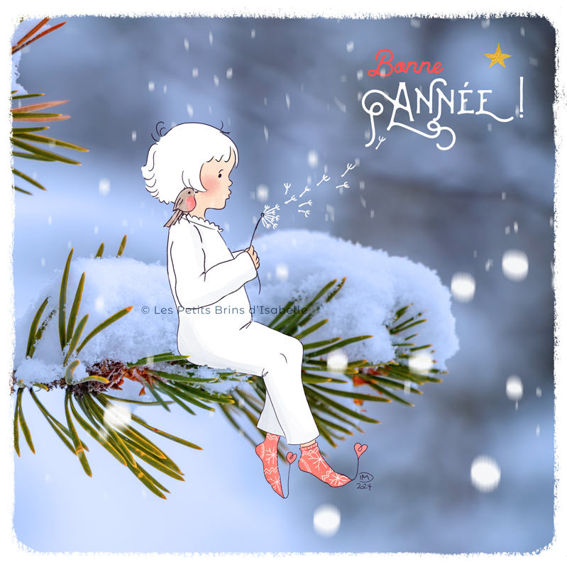 Illustration bonne année 2024 - Isabelle Monnerot-Dumaine