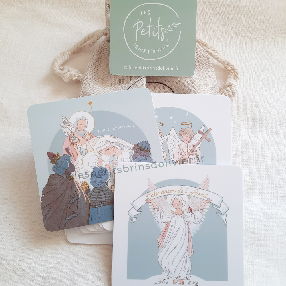 Calendrier de l'Avent catholique illustré - 27 cartes ©Les Petits Brins d'Olivier - Illustrations Isabelle Monnerot-Dumaine Calendrier de l'Avent catholique illustré - 27 cartes ©Les Petits Brins d'Olivier - Illustrations Isabelle Monnerot-Dumaine